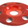 Saburrtooth Flat Faced Shaping Wheel - 4'' Sanding Disc with Holes