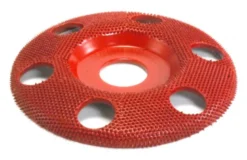 Saburrtooth Flat Faced Shaping Wheel - 4'' Sanding Disc with Holes