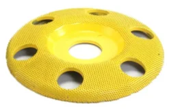 Saburrtooth Flat Faced Shaping Wheel - 4'' Sanding Disc with Holes