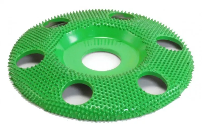 Saburrtooth Flat Faced Shaping Wheel - 4'' Sanding Disc with Holes