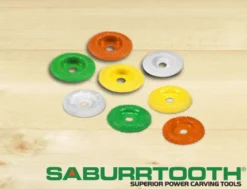 Saburrtooth 2'' (50mm) Round (Donut) Faced Shaping Wheel
