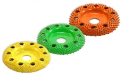Saburrtooth 2'' (50mm) Round (Donut) Faced Shaping Wheel with Holes