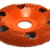 Saburrtooth Round Faced Shaping Wheel - 4'' Donut Wheel with Holes