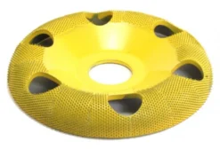 Saburrtooth Round Faced Shaping Wheel - 4'' Donut Wheel with Holes