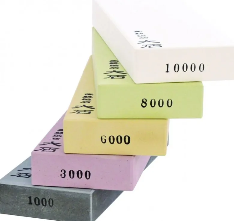 Set of 7 Single Grit Toishi + Nagura Stone
