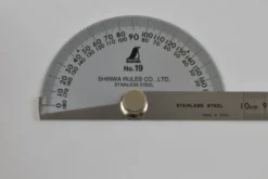 Shinwa Protractor No.19 Chrome Finish