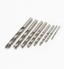 Veritas HSS Lipped Metric Brad-Point Drill Set
