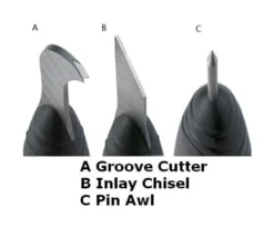 Veritas Template Groove Cutter, Inlay Chisel and Pin Awl
